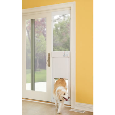 The Automatic Electronic Pet Door Hammacher Schlemmer