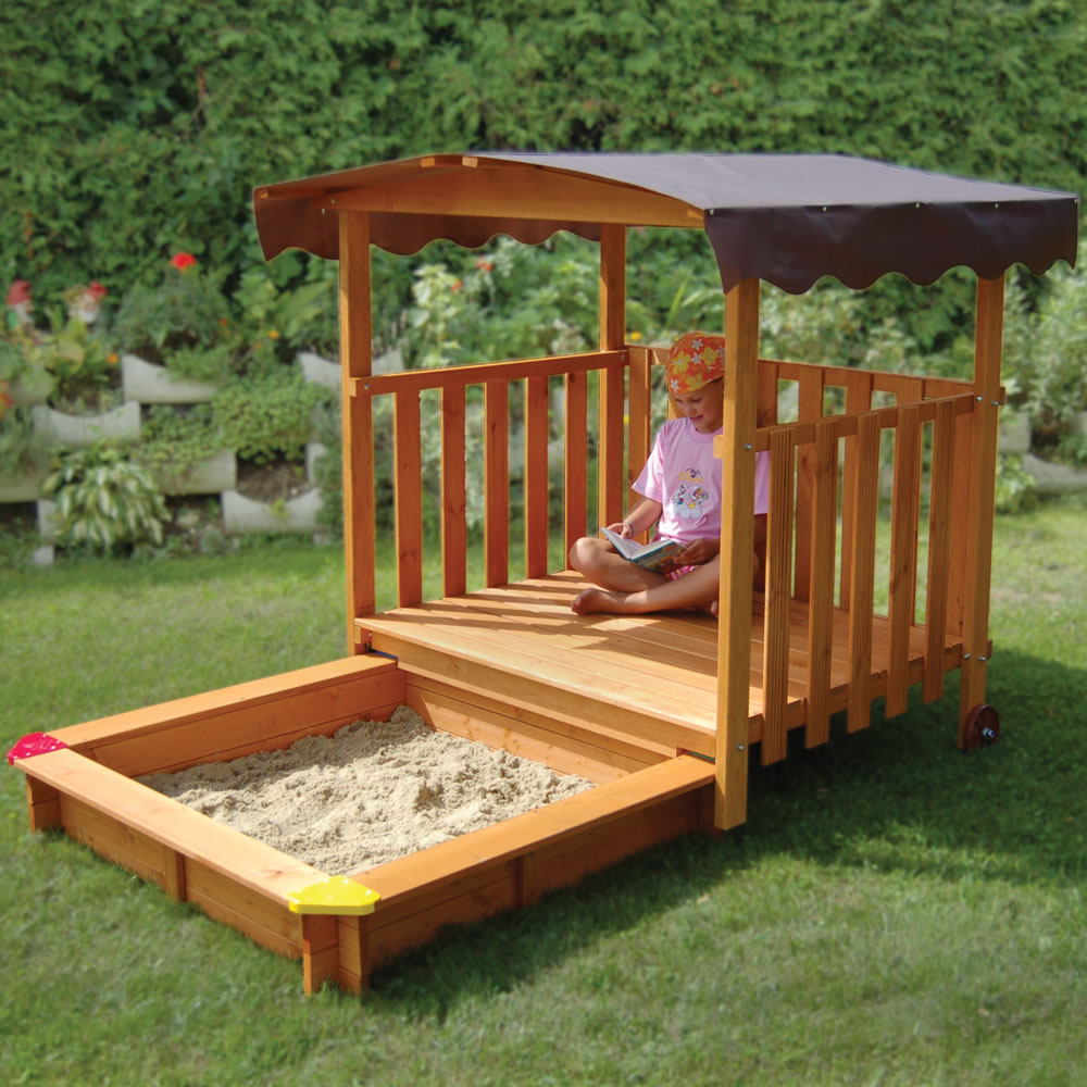 The Hidden Sandbox Playhouse - Hammacher Schlemmer