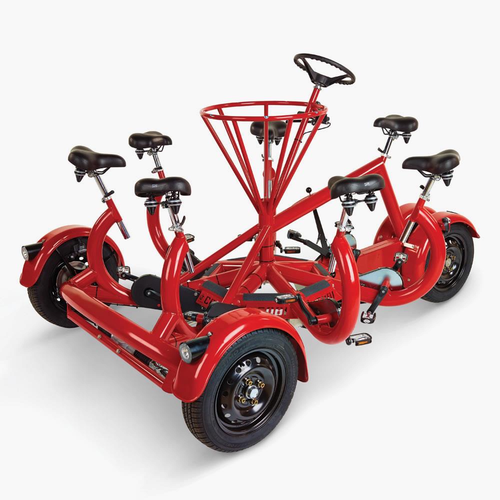 The Only Seven Person Tricycle - Hammacher Schlemmer