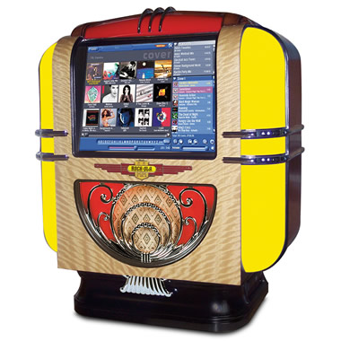 The Rock-Ola Countertop Jukebox - Hammacher Schlemmer