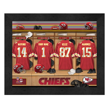 The Personalized NFL Locker Room Print