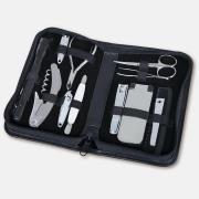The 12-Piece Leather Grooming Kit