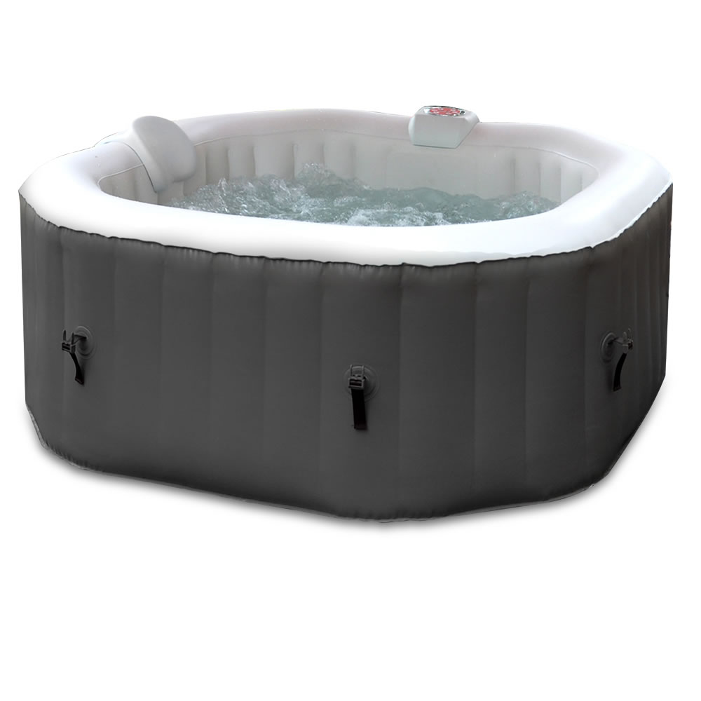 The Three Minute Inflatable Heated Whirlpool Spa - Hammacher Schlemmer
