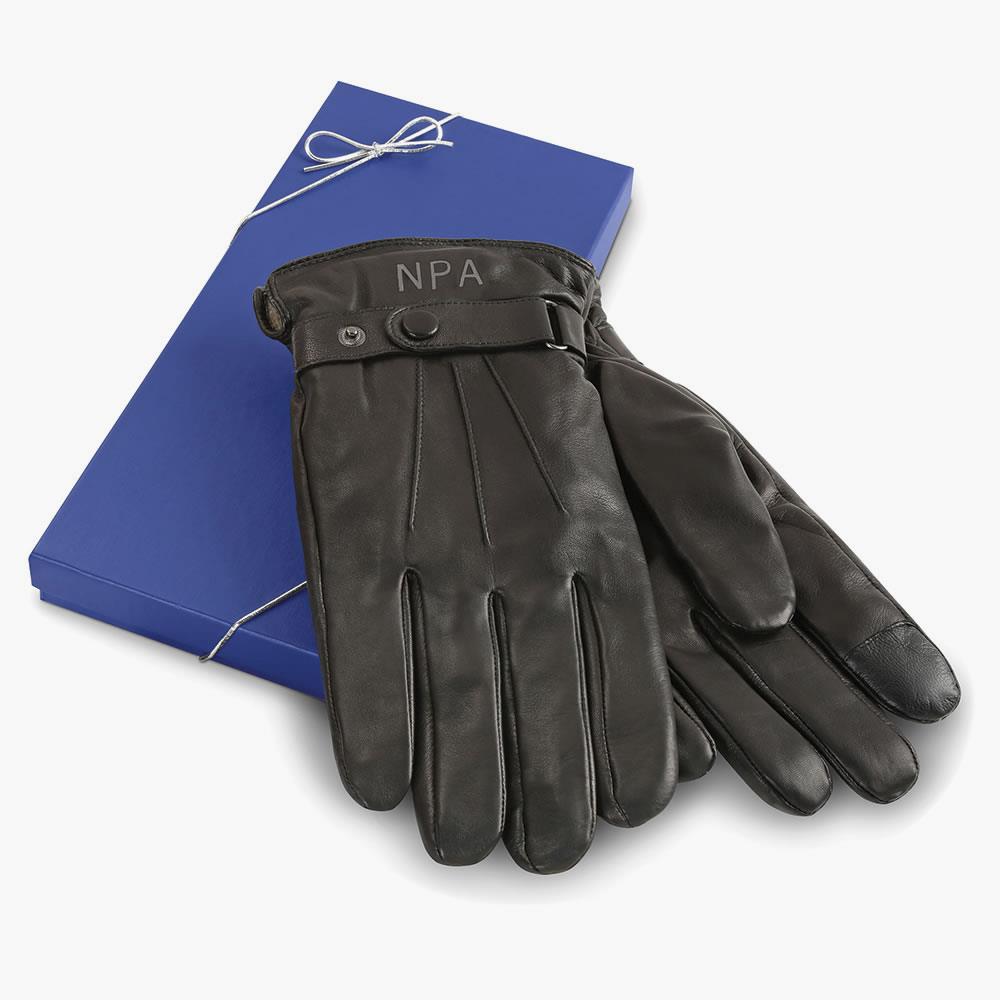 Monogrammed Lambskin Gloves - Men's - XL - Black