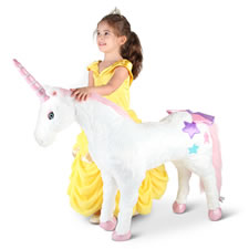 enchanted electric ride on unicorn