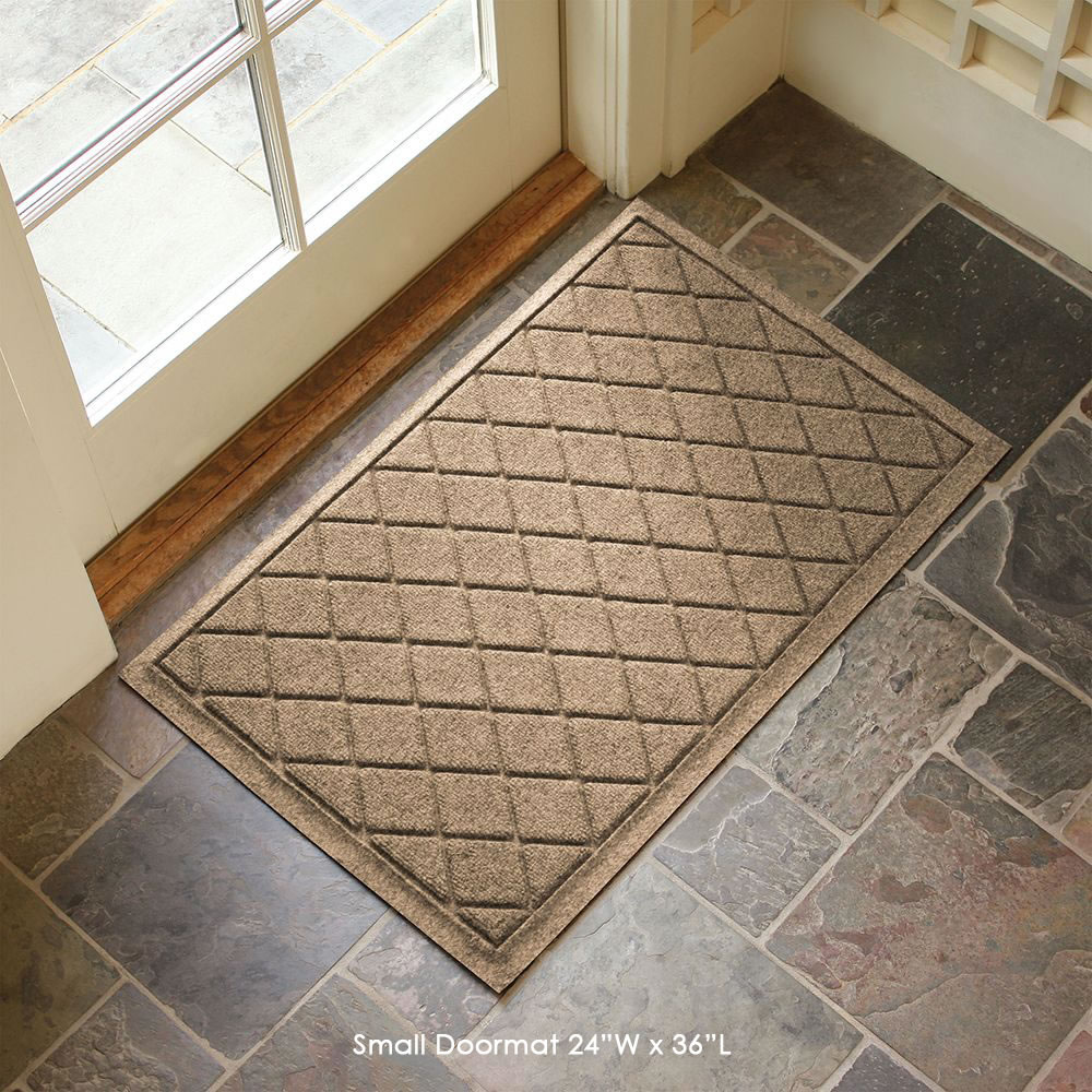 Color : Gray, Size : 57X78CM LIU Floor Mat Doormat Outdoor Indoor Hall Household Foot Pad Waterproof Non Slip Washable Quickly Absorb Moisture
