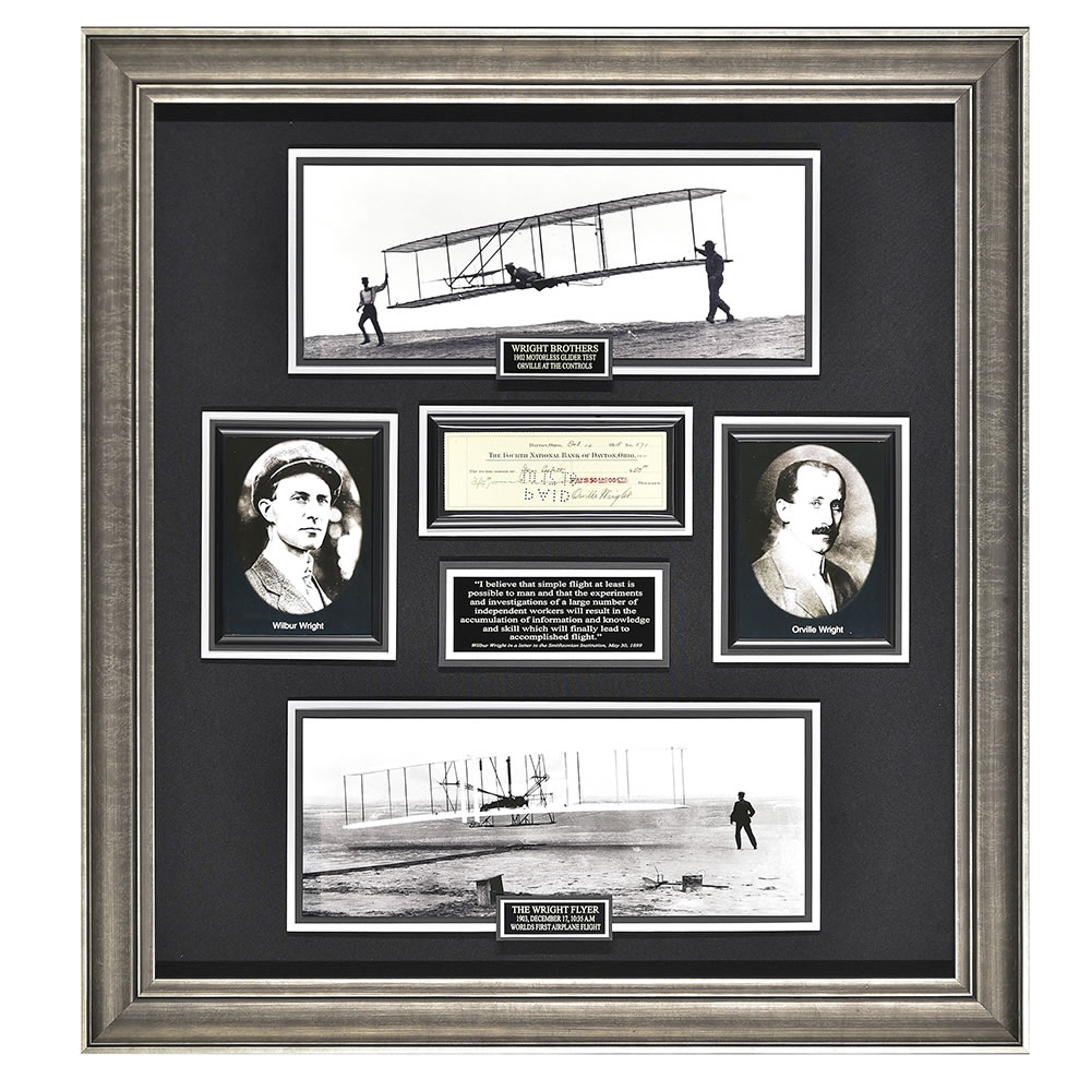 Wright Brothers Autographed Tribute To Flight