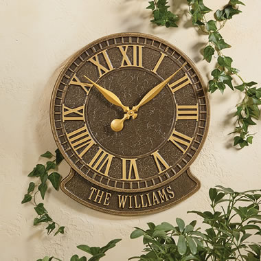 The Personalized Patio Clock (Geneva)
