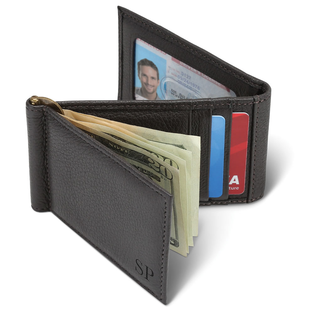 The Monogrammed Z Fold Wallet - Hammacher Schlemmer