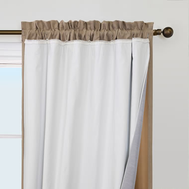 Serious Thermal Blockout Curtain Liner Hammacher Schlemmer