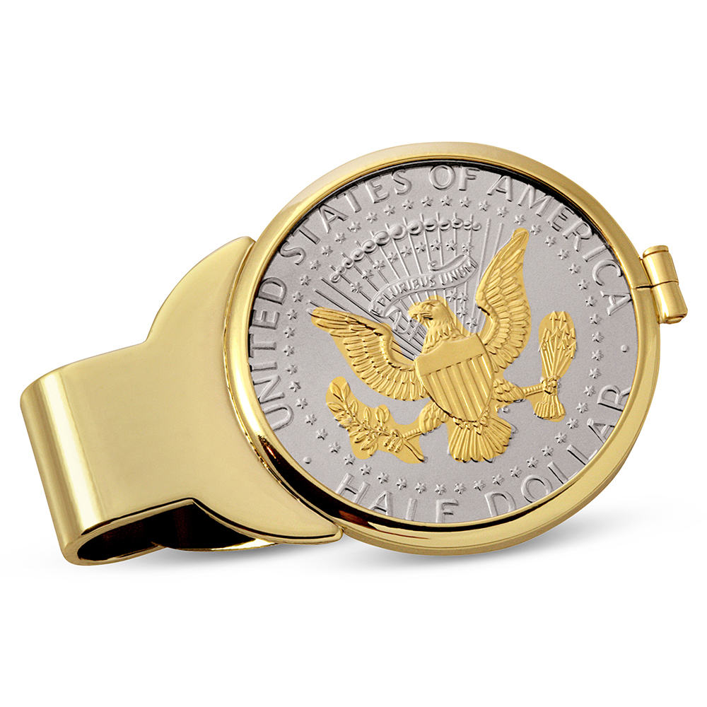 Presidential Seal Coin Money Clip - Gold