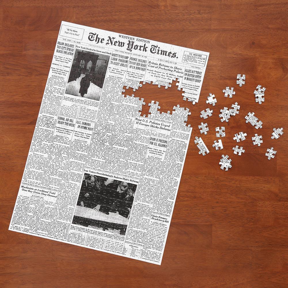 Washington Post Jigsaw Puzzle - Front Page Newspaper Puzzle For