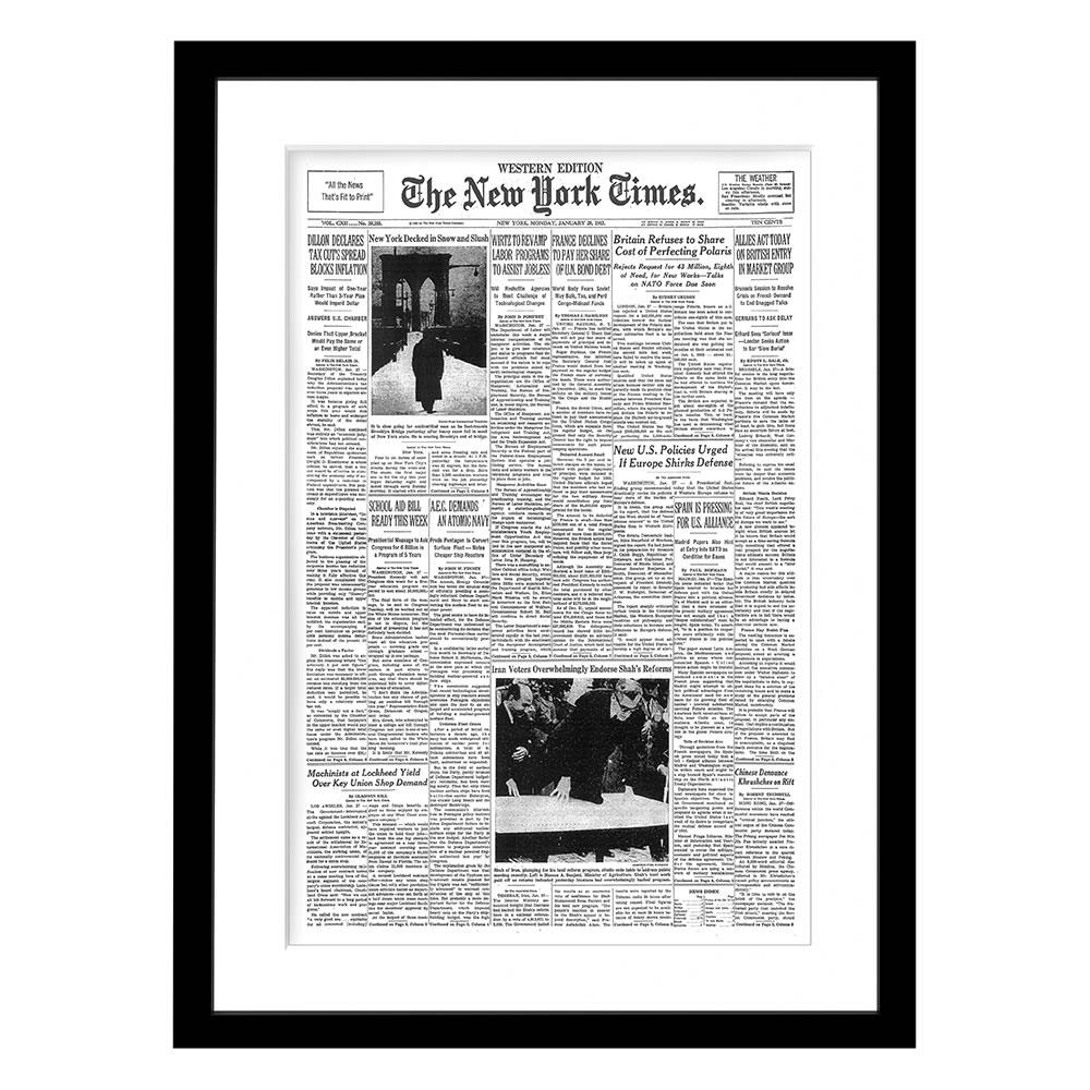 New York Times Of Your Birthday Front Page - 18 X 24