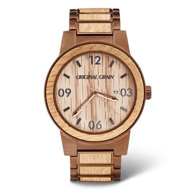 The Whiskey Barrel Watch (Stainless Steel Band)
