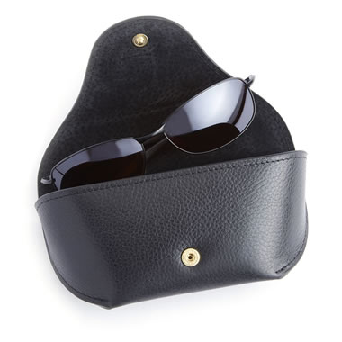 The Monogrammed Leather Sunglasses Case