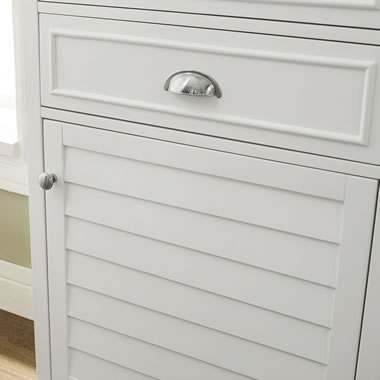 Freestanding Linen Closet - White