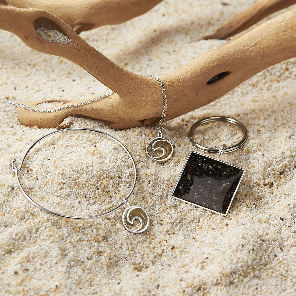 Your Favorite Beach Sand Silver Accessories - Pendant - Tan