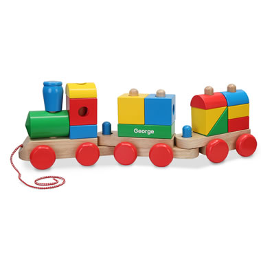 The Personalized Wooden Stacking Train