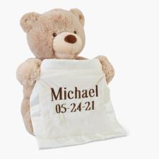 The Personalized Peek-A-Boo Animated Bear