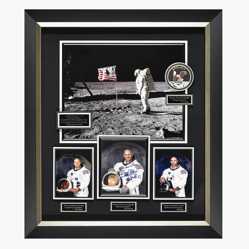 Autographed Apollo 11 Lunar Landing Photograph