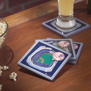 The Encased 3D Stadium Coasters