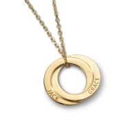 http://www.hammacher.com - The Personalized Keepsake Necklace (Double Ring) 89.95 USD