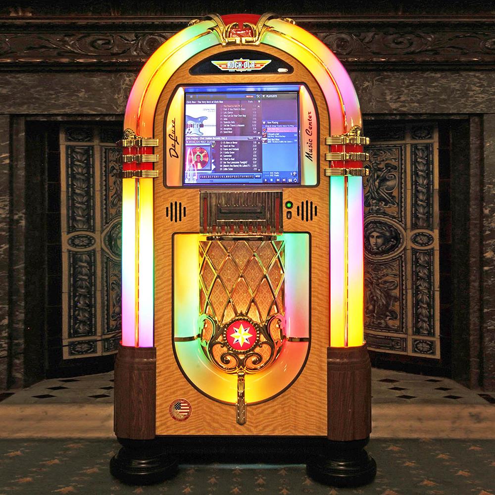 The 200,000 Song Rock-Ola Digital Jukebox - Hammacher Schlemmer