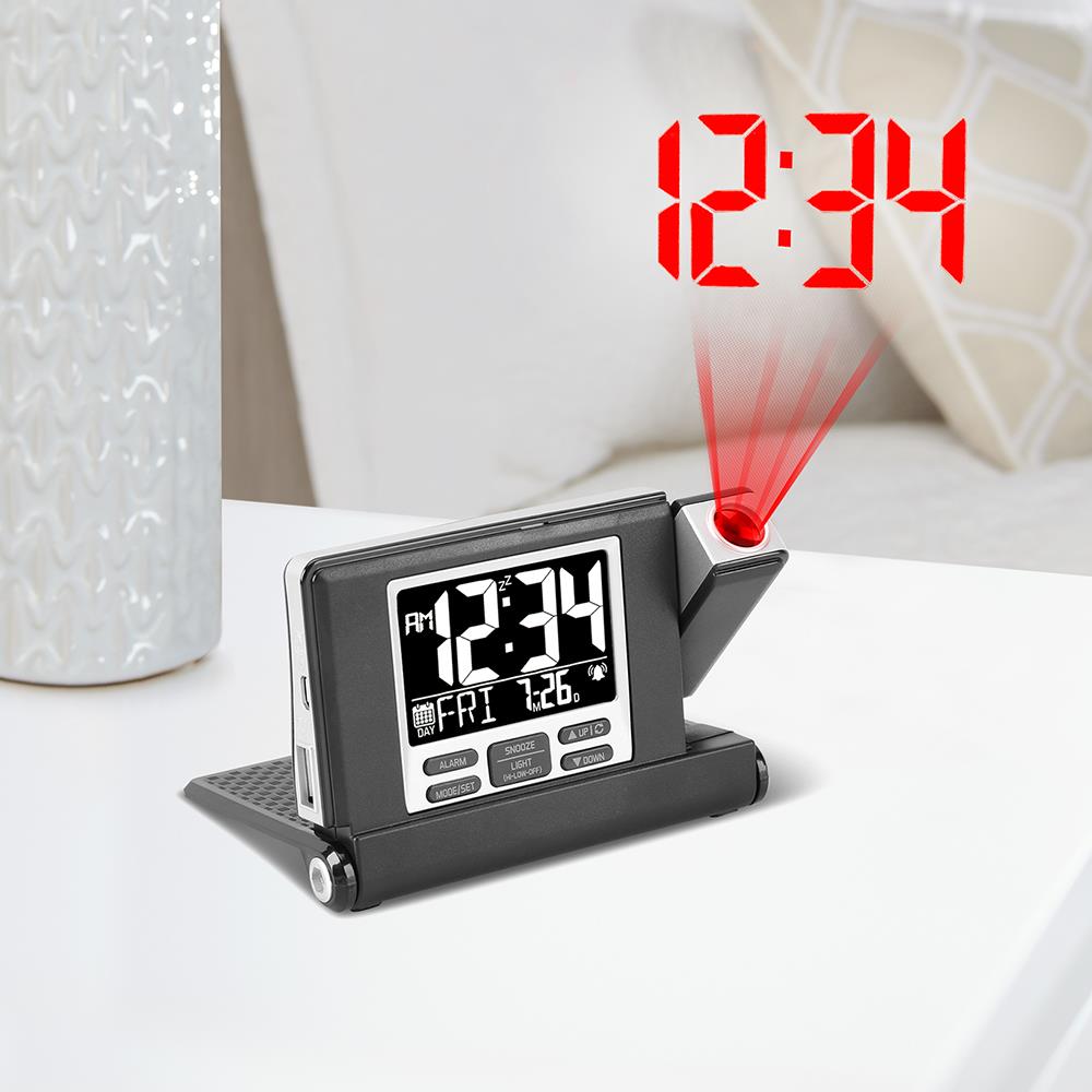 Compact Projection Alarm Clock