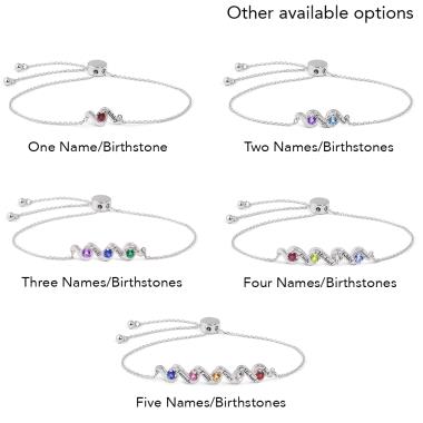 Birthstone bracelets with deals names