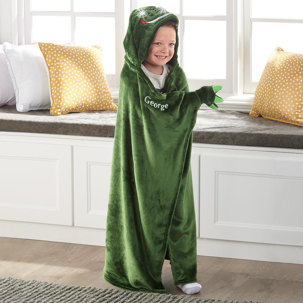 Personalized Light Up Dinosaur Blanket