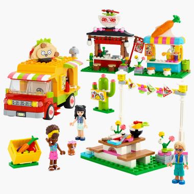 The LEGO Friends Street Food Market Set