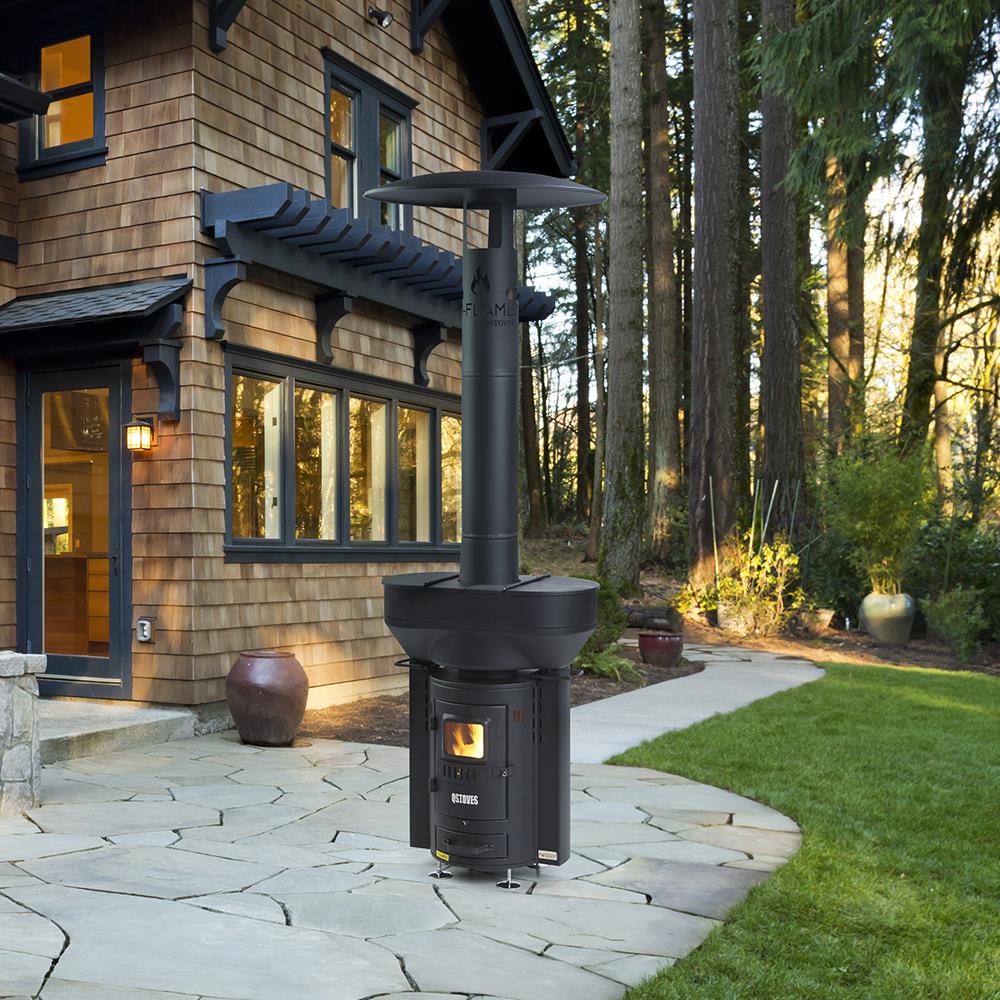 Outdoor Portable Wood Pellet Heaters Freestanding Garden Patio Heater