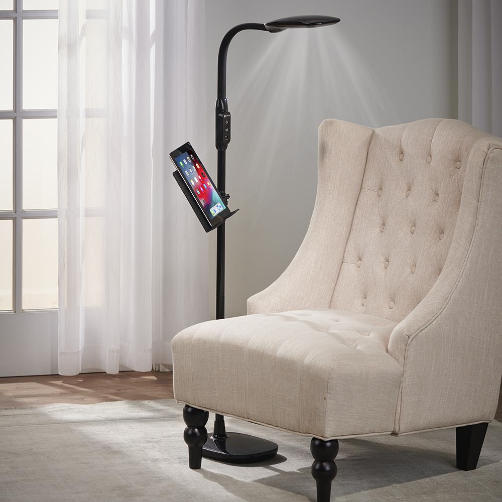 Glare Reducing Tablet Stand Floor Lamp