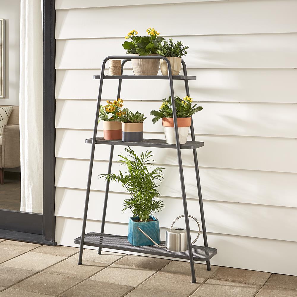 Mid Century Modern Plant Stand - Three Shelf