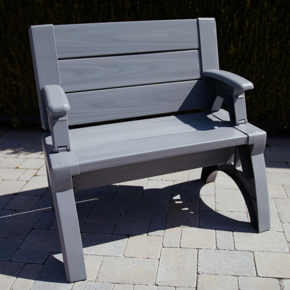 Convertible Chair To Picnic Table - Silver
