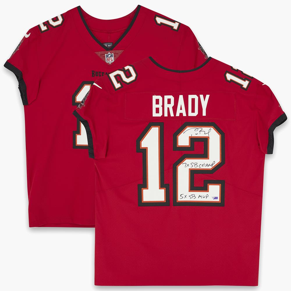 Tom Brady Autographed Super Bowl Inscribed Jersey