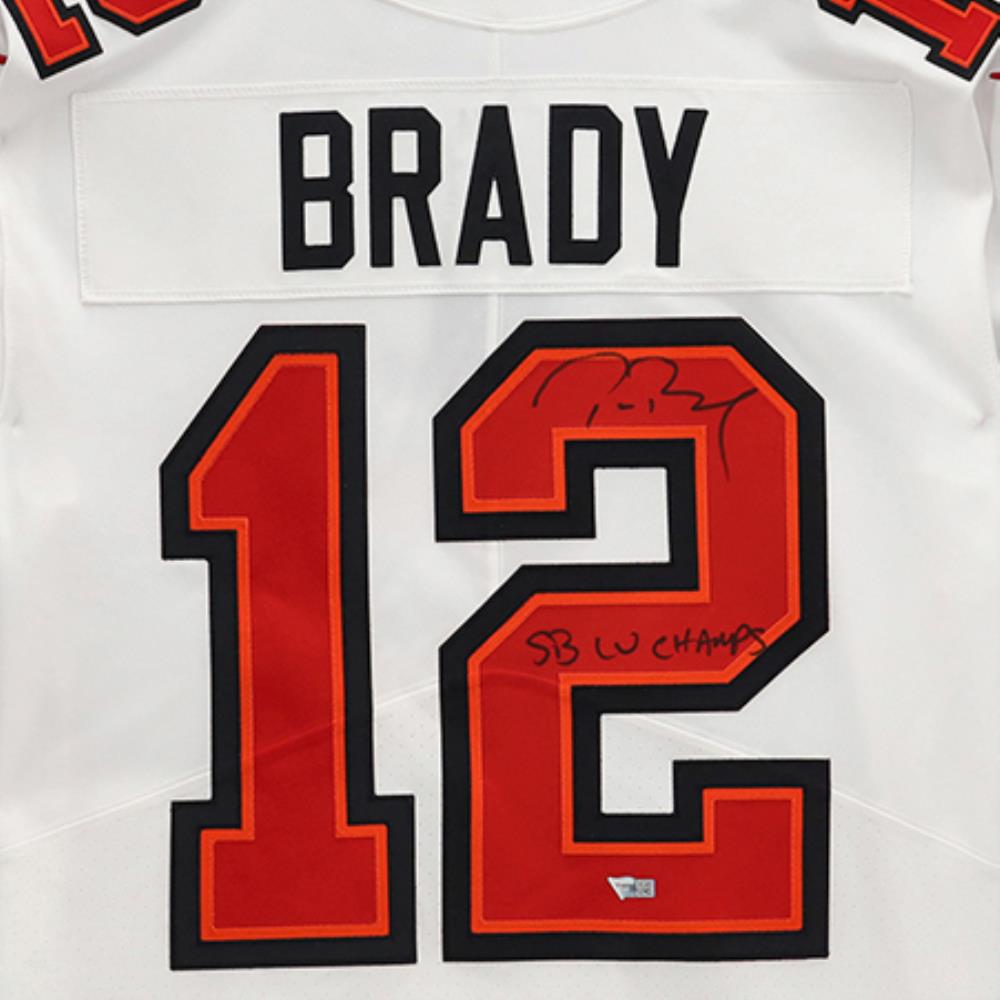 The Tom Brady Autographed Super Bowl LV Jersey with 