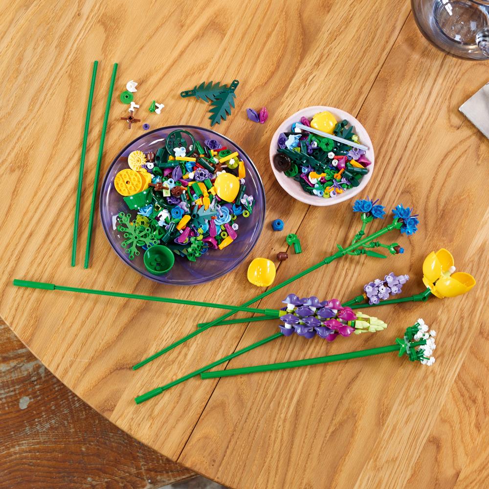 The LEGO Icons Wildflower Bouquet - Hammacher Schlemmer