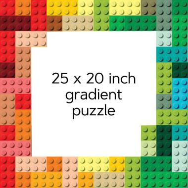 The LEGO Rainbow Bricks Puzzle - Hammacher Schlemmer