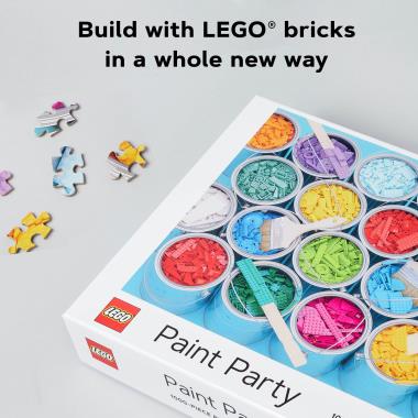 The LEGO Paint Party Puzzle Hammacher Schlemmer