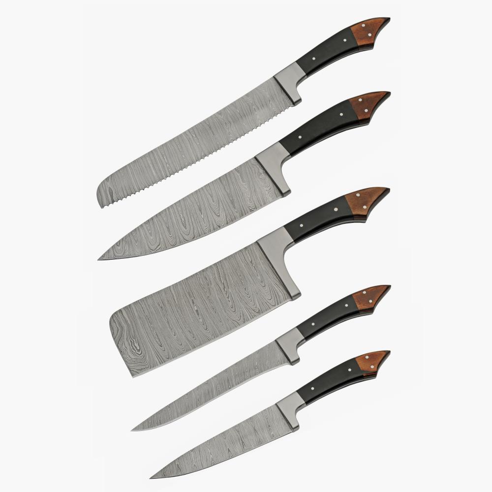 Genuine Damascus Chef Knife Set