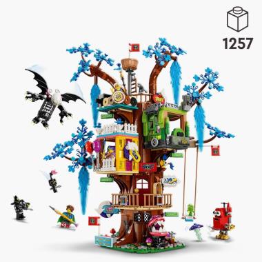 The LEGO DREAMZzz Fantastical Tree House Hammacher Schlemmer