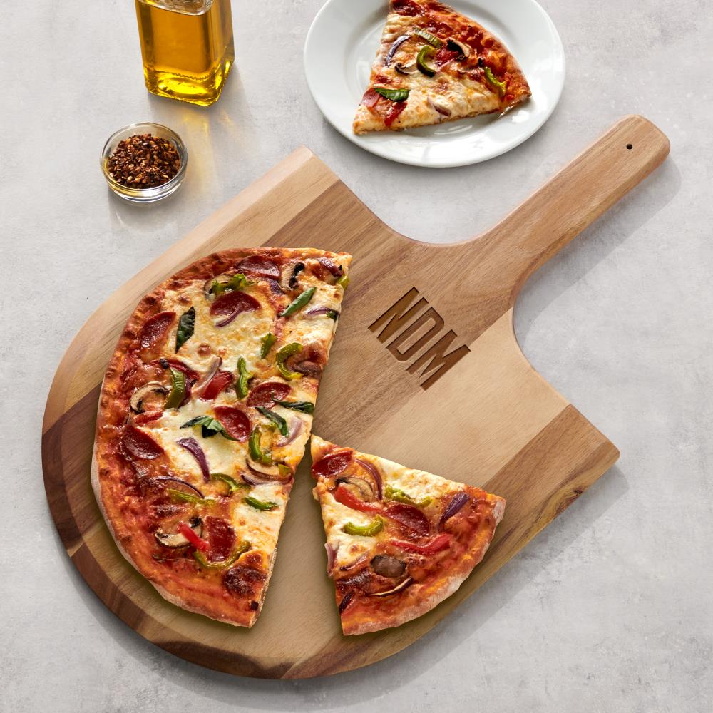 Monogrammed Acacia Pizza Paddle