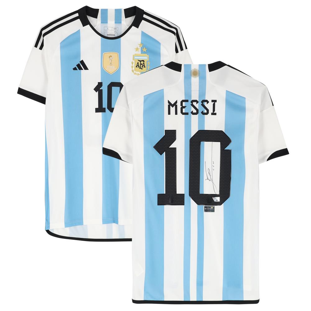 Lionel Messi Autographed Argentina National Team 2022-23 Jersey