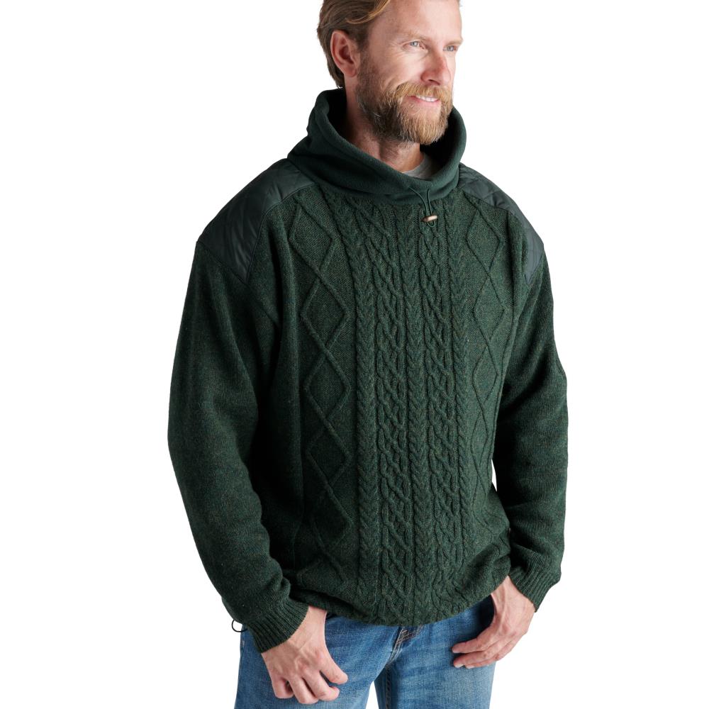 The Dubliner's Cotton Lined Aran Sweater - Hammacher Schlemmer