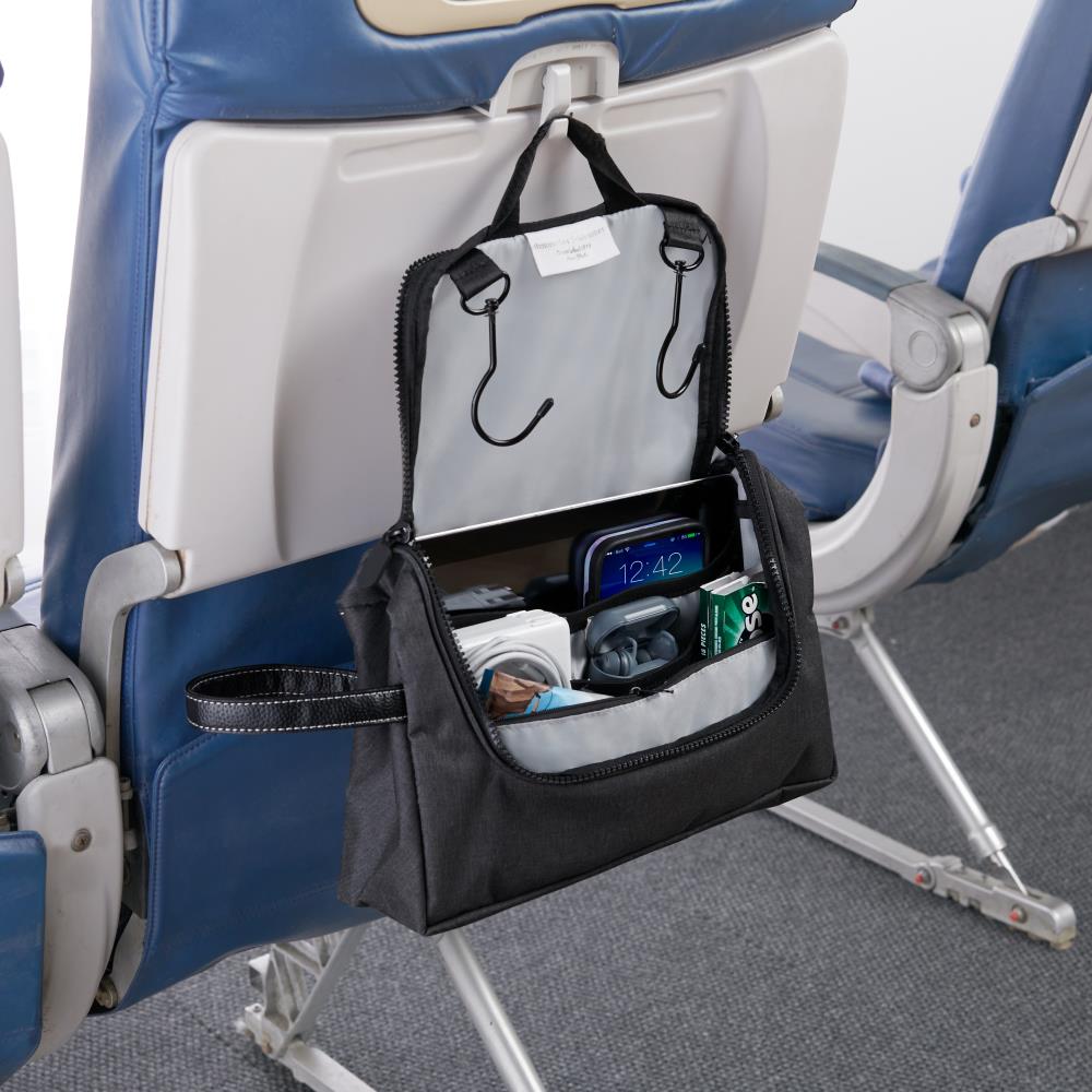 Airplane Pockets Tray Table Cover, Seat Back Organizer & Storage
