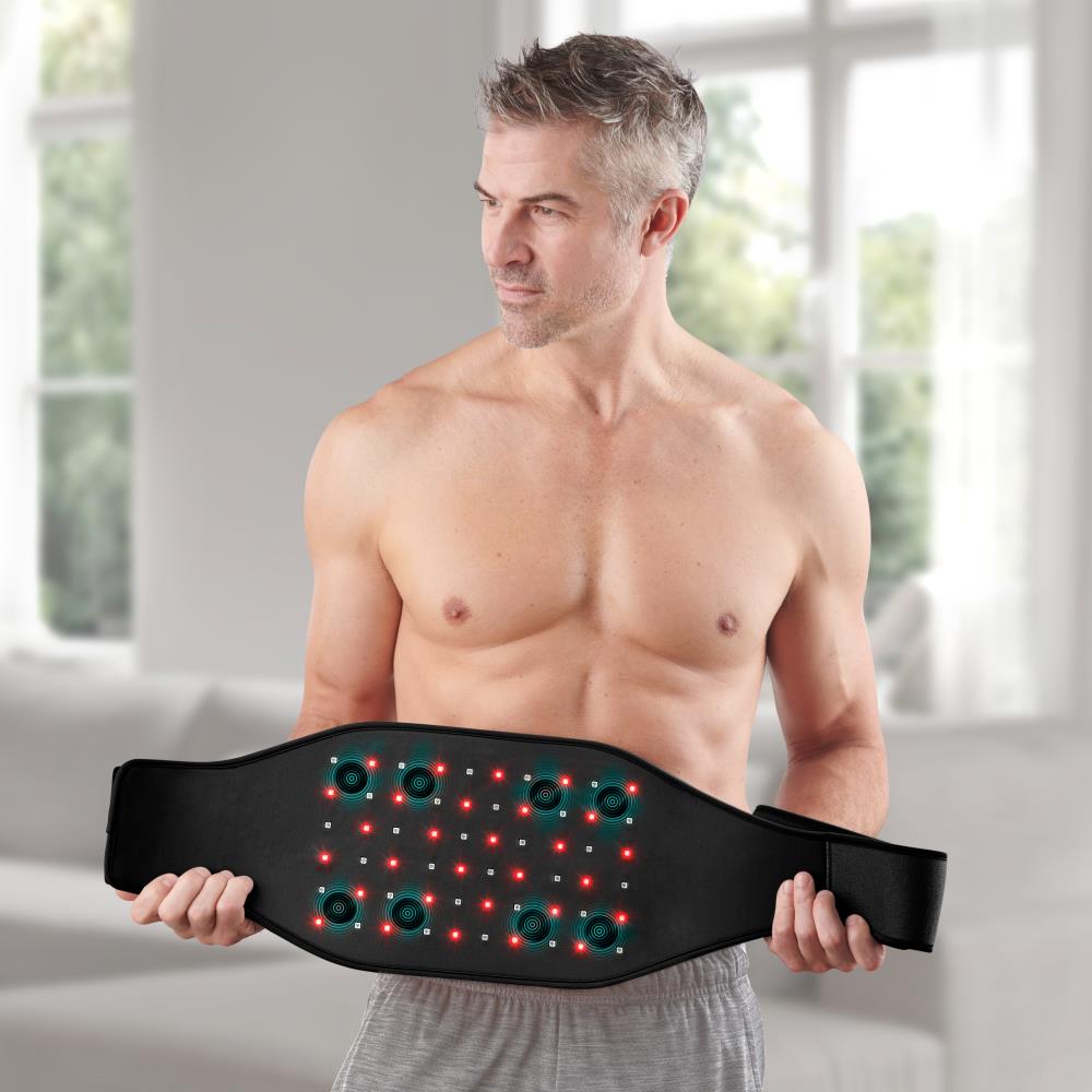 The Lumbar Vibration And Led Therapy Wrap Hammacher Schlemmer 