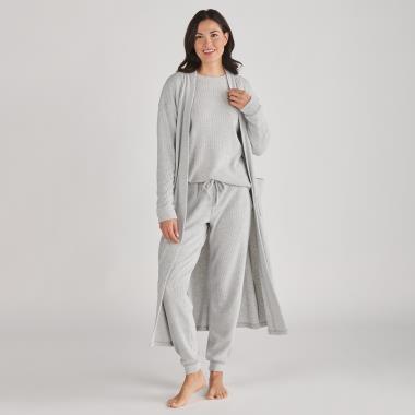 The Plush Ribbed Loungewear Cardigan Robe