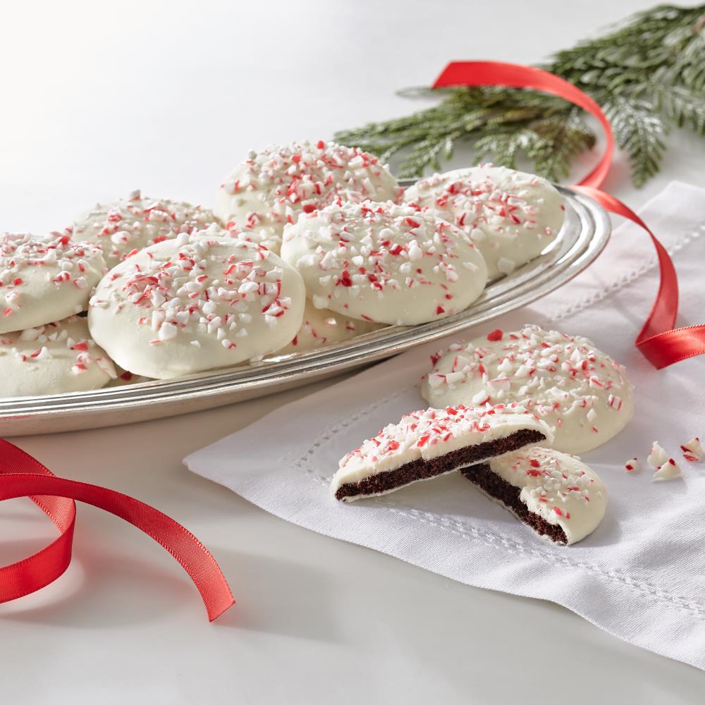 Candy Cane Crunch Chocolate Cookies - White