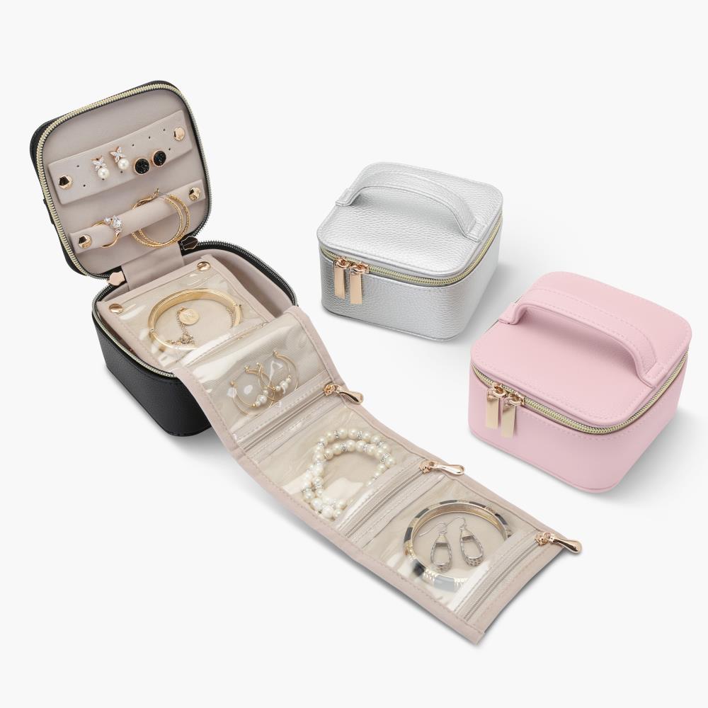 Organized Jewelry Travel Case - Pink